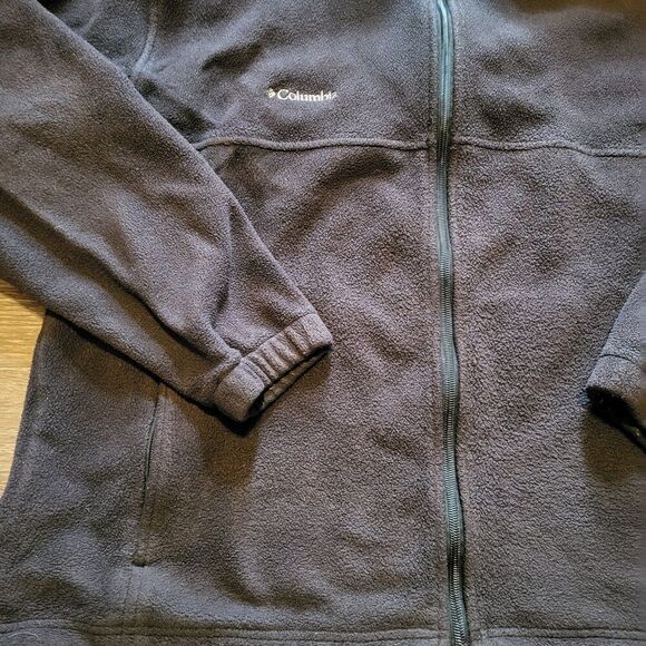 Columbia Fleece Zip-Up Jacket with Draw String Waste Mens XL - Picture 2 of 7